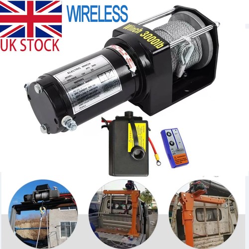 12v electric winch steel cable - electric,