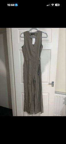 Mango khaki jumpsuit - khaki,