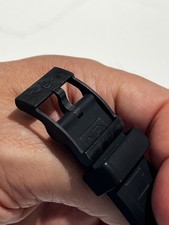 Breitling 20mm Black Polymer Tang Buckle X20S.1 with Breitling 154S rubber strap