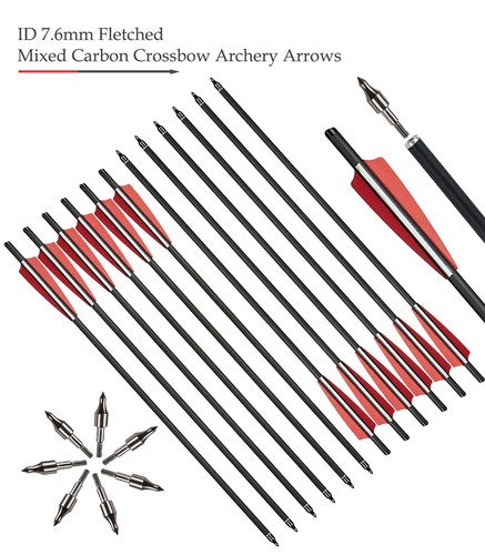 12x carbon bolts arrows - 20",