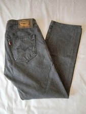 Levi 501 xx BIG E, Jeans 36x32, Black Badge, Mens Straight Leg, Dark Grey, Used.