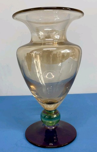 Krosno poland glass vase rose - glass,