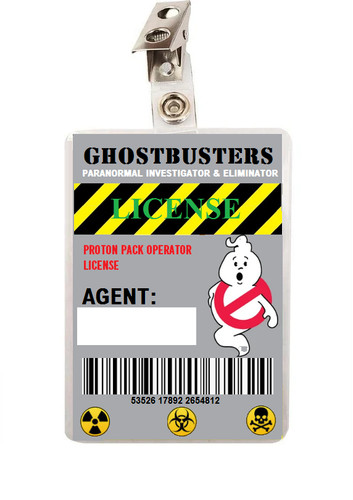 Ghostbuster clip card - clip, id