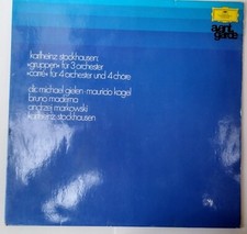 STOCKHAUSEN Gruppen for 3 Orch Carre for 4 Choirs & 4 Orch DG Lp Avant Garde
