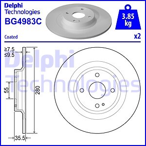 New brake disc for mazda - disc,