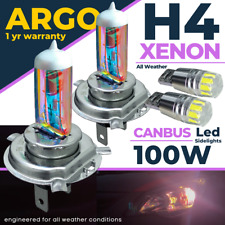 H4 Xenon Headlight Bulbs White 100w Super 472 Headlamp Car 501 Side Light Led