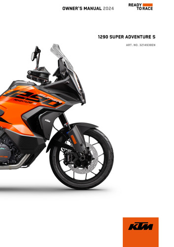 Ktm 2024 owners - manual, 1290