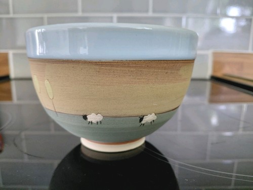 Studio pottery bowl - by, sarah