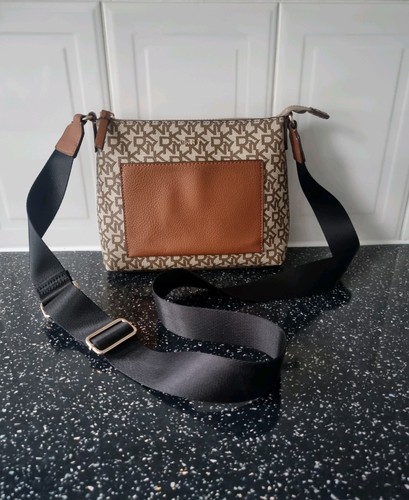 Dkny brown and beige - brown, monogram