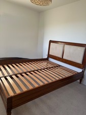 solid wood king size sleigh