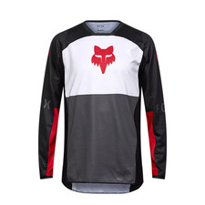 FOX 180 FLOW JERSEY WHT/RD