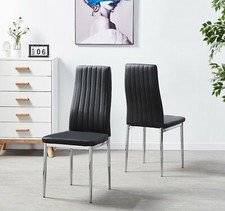 Dining Chairs Set of 2 Black