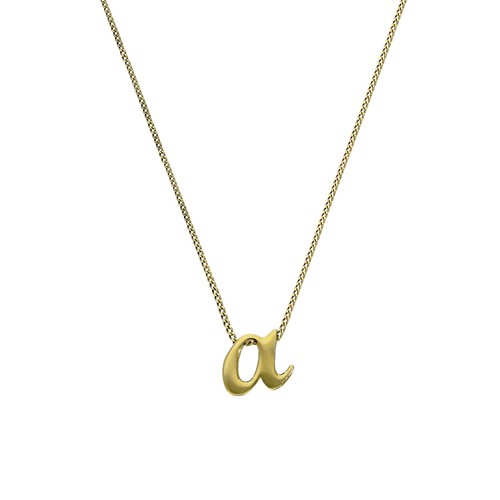 Tiny 9ct gold alphabet - alphabet, letter