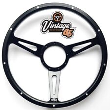 15" Steering Wheel Woodrim Classic Car Dished 9 hole Riveted Ring With Fittings