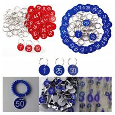 Numbered 1-100 Tags W/ Key
