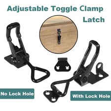 2/4PCS Heavy Duty Toggle Clamp Latch Adjustable Catches Closet Lock Lever Buckle