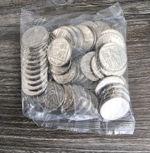 Sealed bag 10p and 20p - of,