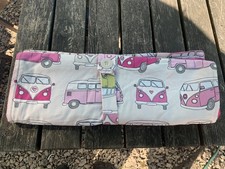 Made with love pink VW camper van towelling changing mat 