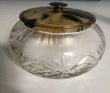 Antique Cut Glass Powder Bowl