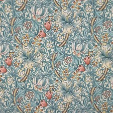 Outdoor Fabric William Morris Golden Lily Cornflower Garden Cushion Fabric