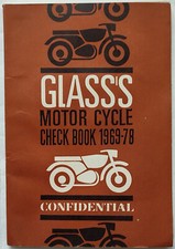 Glass's Guide Motorcycle Scooter & 3 Wheeler Check Book 1969-78