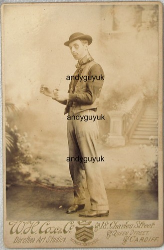 Cabinet card cowboy wild - card,