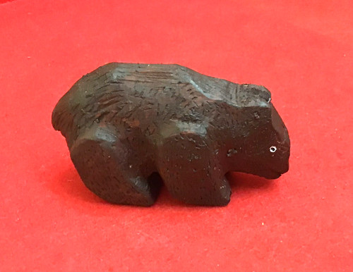 Hand carved wooden - hand-carved, bear