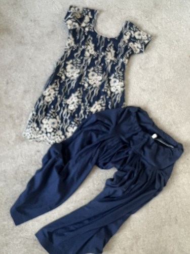 Piece asian outfit navy - 2,