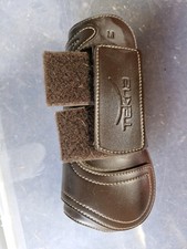 Tekna Brown Leather Boots, Easy Clean, Open Front, Size Medium