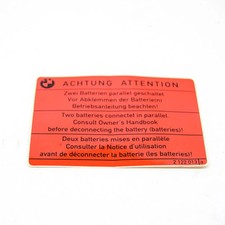 BMW 8 E31 Warning Battery