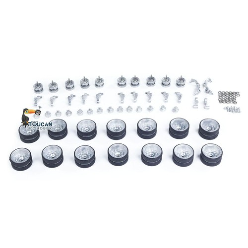 Metal road wheels suspension - metal,