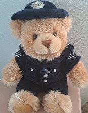 Hamleys Vintage Plush Policeman Teddy Bear Retired 12” Removeable Jacket 