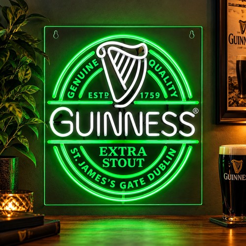 Guinness neon led wall sign - guinness,