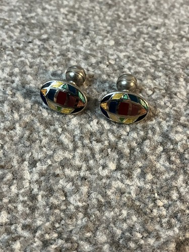 Duchamp enamel cufflinks - cufflinks, red
