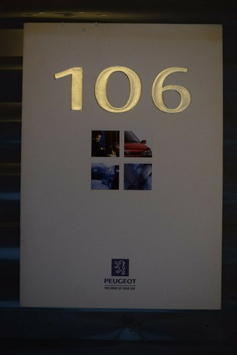 Peugeot 106 brochure septmber - 106,