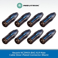 8x Neutrik NC3MXX-BAG Male XLR