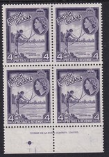 BRITISH GUIANA QEII SG334a, 4c
