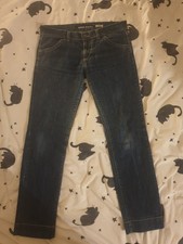 Miss Sixty High Binky Straight Jeans 33 Waist 30 Leg Blue Denim