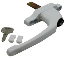Cadenza Aluminium Window Handle Tongue (spade) Driven White Left Hand 