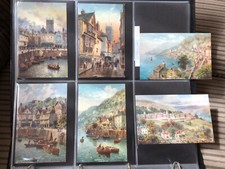 SET OF 6 TUCK OILETTE PCs - DARTMOUTH, DEVON - SERIES II No. 7984