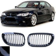Black front grille bumper - black, for