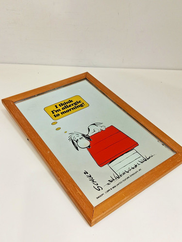 Vintage snoopy mirror think - vintage, i
