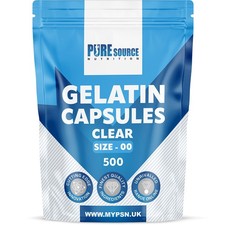 Empty Capsules Clear Gelatine Pharmaceutical Size 000 00 0 1 2 3 4 Capsule