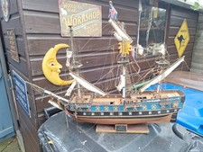 WOODEN MODEL SAILING SHIP "HMS NEPTUNE " FOR COMPLETE RESTORATION
