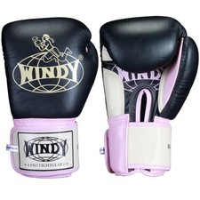 Windy Leather Boxing Muay Thai Kickboxing Gloves 18oz. Worn Once RRP $220