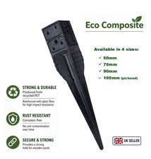 Eco composite drive fence - composite, in