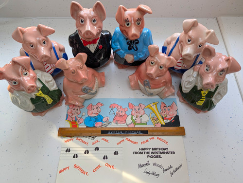 Wade ceramic piggy banks - wade,