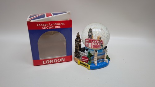 London snowstorm snow globe - london,