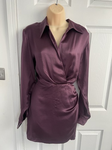 Women zara purple satin - zara,