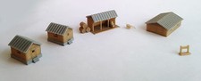 Outland Models Train Railway Layout Country Farm House Shed Cottage Set Z Gauge